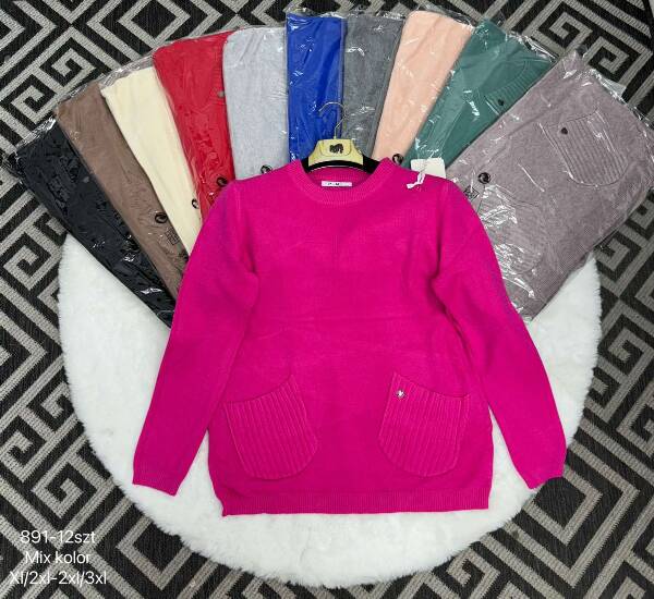 Swetry damskie Roz XL-3XL Mix Kolor Paczka 12 szt