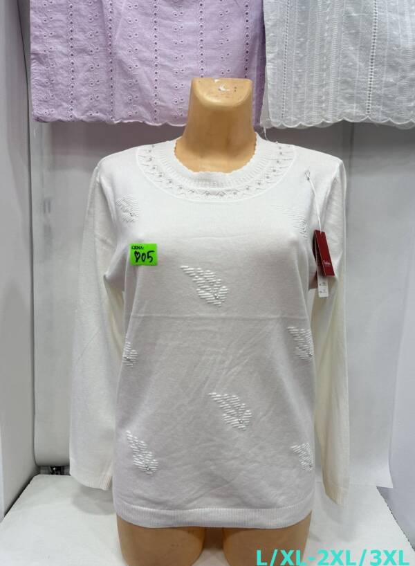 Swetry damskie Roz L/XL-2XL/3XL. 1 Kolor, Paszka 10 szt