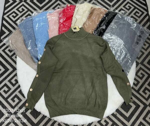 Swetry damskie Roz XL-3XL Mix Kolor Paczka 12 szt