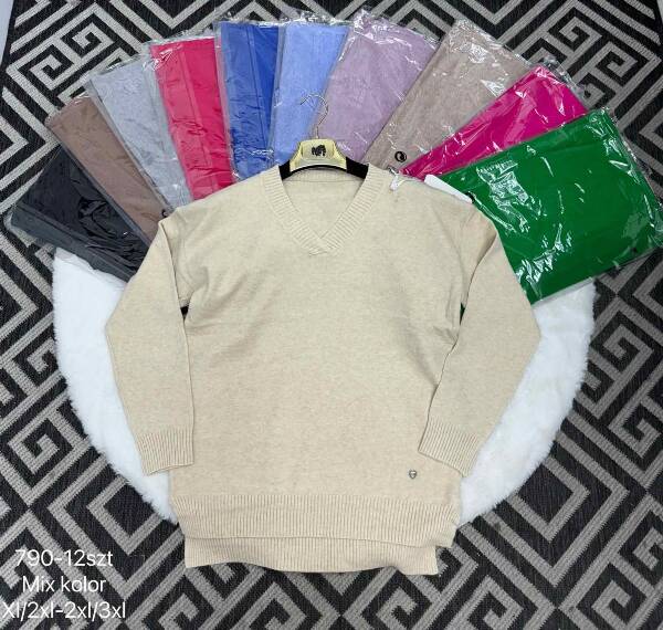 Swetry damskie Roz XL-3XL Mix Kolor Paczka 12 szt