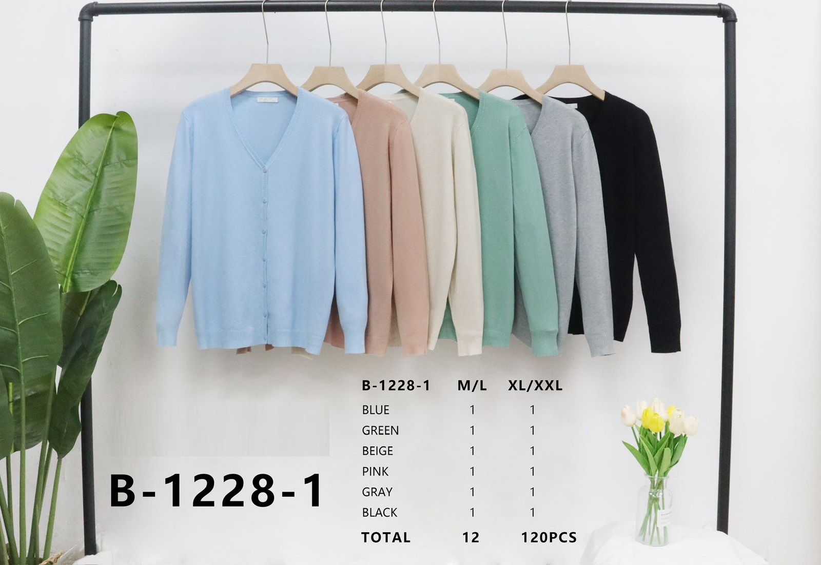 Swetry damskie Roz M/L-XL/XXL Mix Kolor Paczka 12 szt