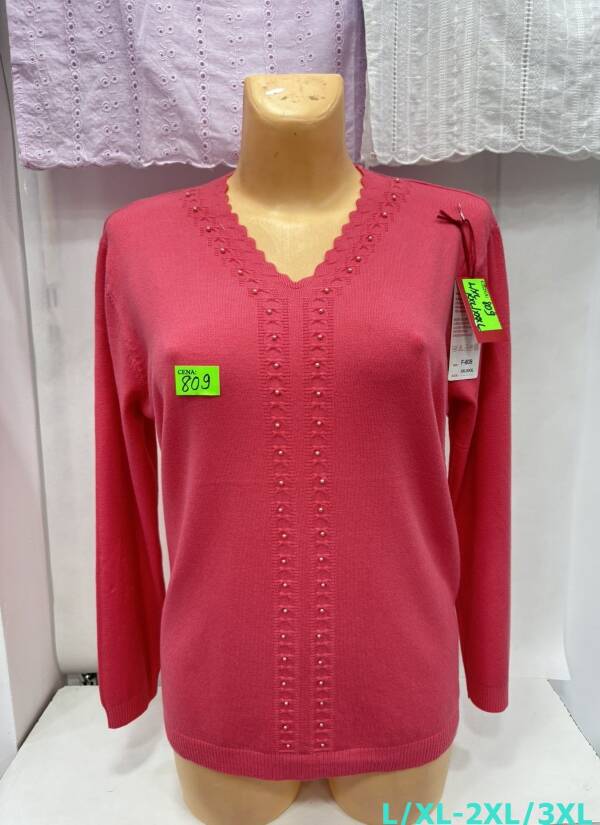 Swetry damskie Roz L/XL-2XL/3XL. 1 Kolor, Paszka 10 szt