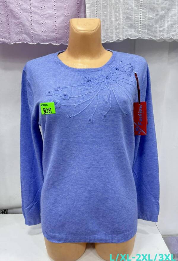 Swetry damskie Roz L/XL-2XL/3XL. 1 Kolor, Paszka 10 szt
