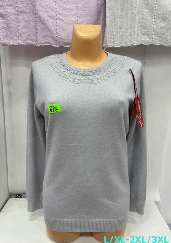 Swetry damskie Roz L/XL-2XL/3XL. 1 Kolor, Paszka 10 szt