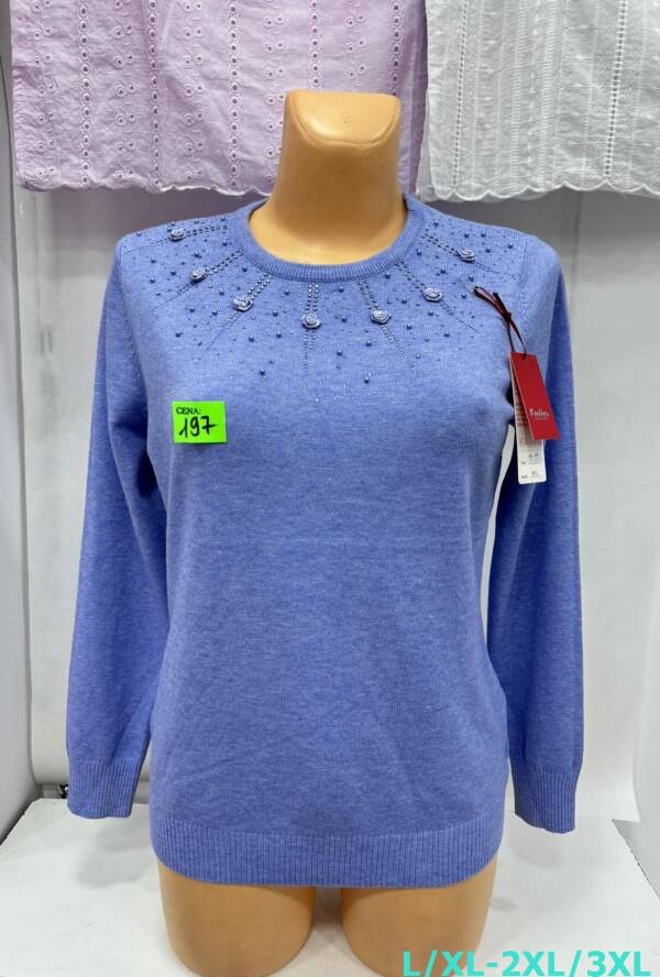 Swetry damskie Roz L/XL-2XL/3XL. 1 Kolor, Paszka 10 szt