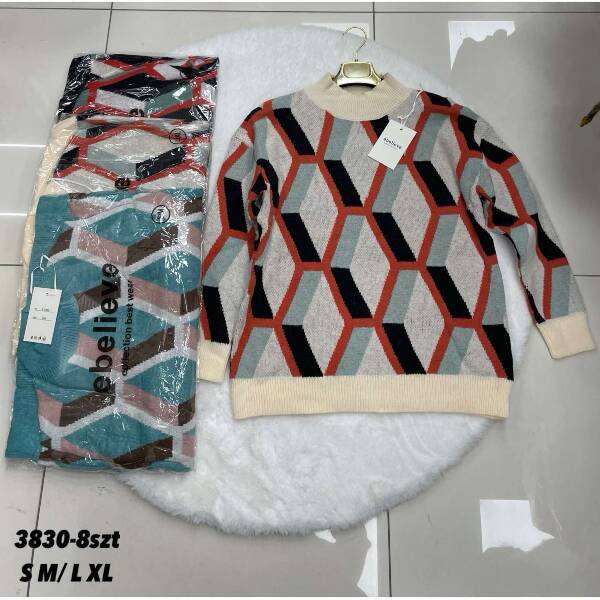 Swetry damskie Roz S/M-L/XL Mix Kolor Paczka 8 szt