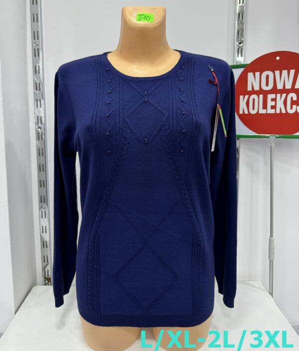 Swetry damskie Roz L/XL-2XL/3XL. 1 Kolor, Paszka 10 szt