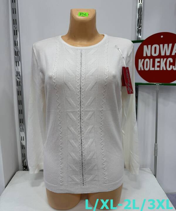 Swetry damskie Roz L/XL-2XL/3XL. 1 Kolor, Paszka 10 szt