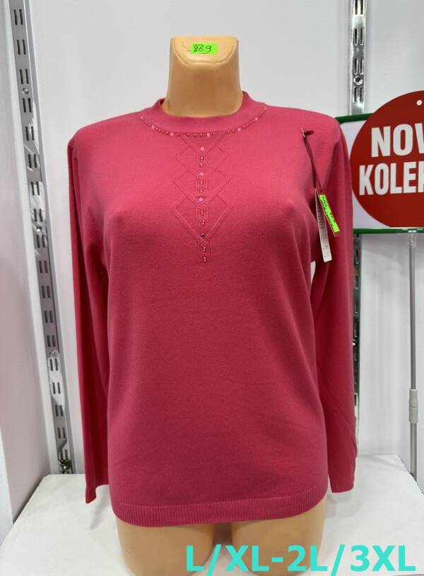 Swetry damskie Roz L/XL-2XL/3XL. 1 Kolor, Paszka 10 szt