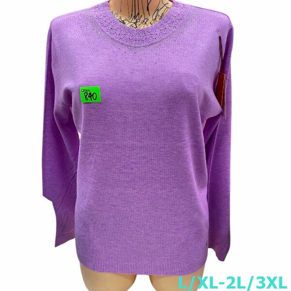 Swetry damskie Roz L/XL-2XL/3XL. 1 Kolor, Paszka 10 szt