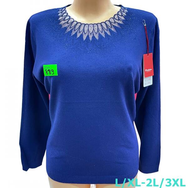 Swetry damskie Roz L/XL-2XL/3XL. 1 Kolor, Paszka 10 szt