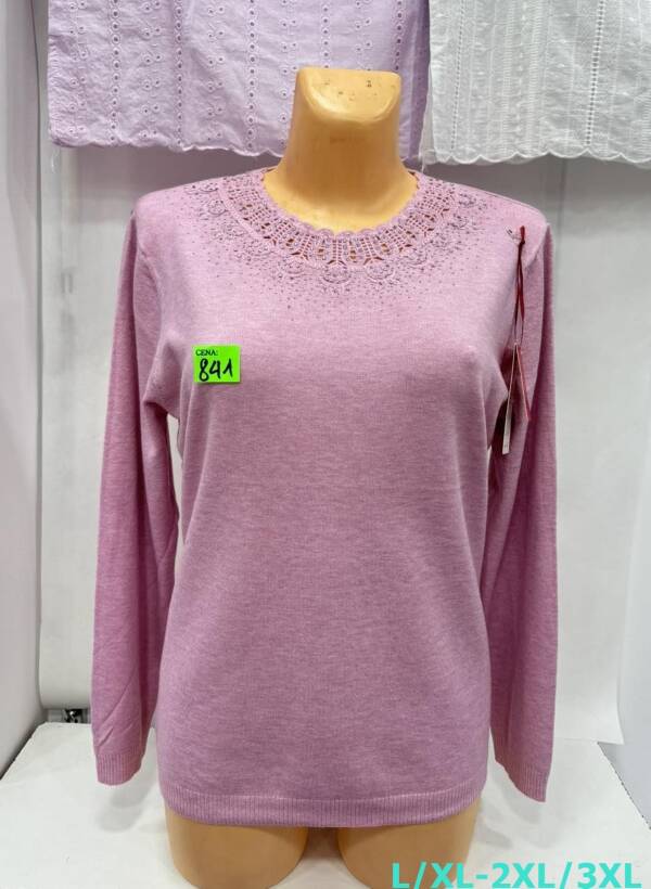 Swetry damskie Roz L/XL-2XL/3XL. 1 Kolor, Paszka 10 szt