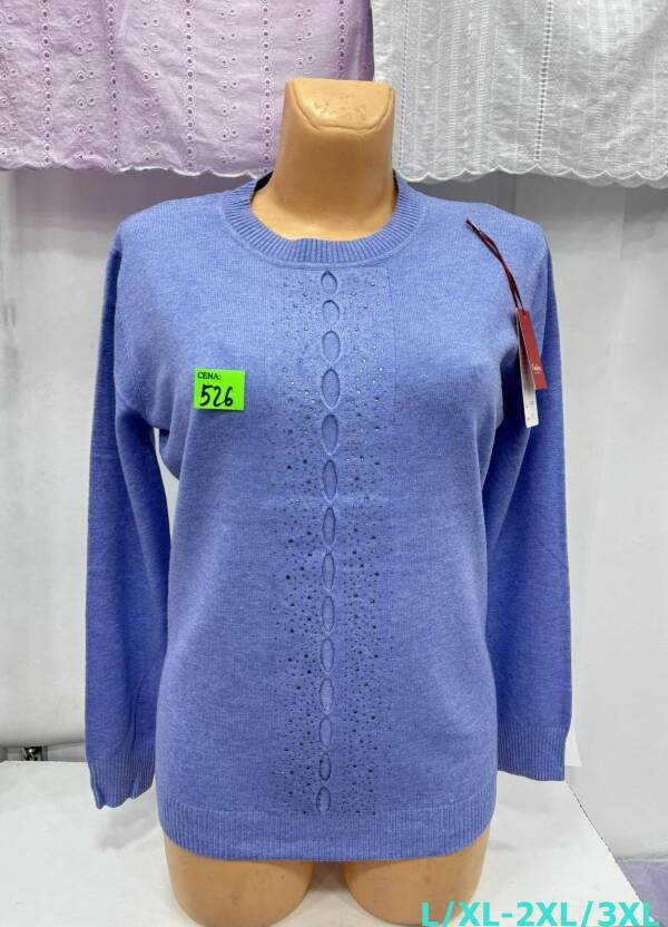 Swetry damskie Roz L/XL-2XL/3XL. 1 Kolor, Paszka 10 szt