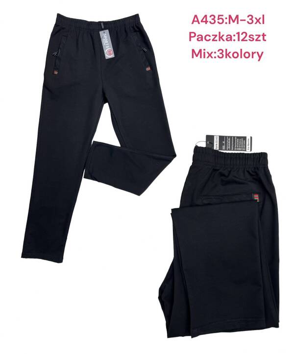Spodnie dresowe meskie Roz M-3XL, Mix 3 Kolor Paczka 12 szt