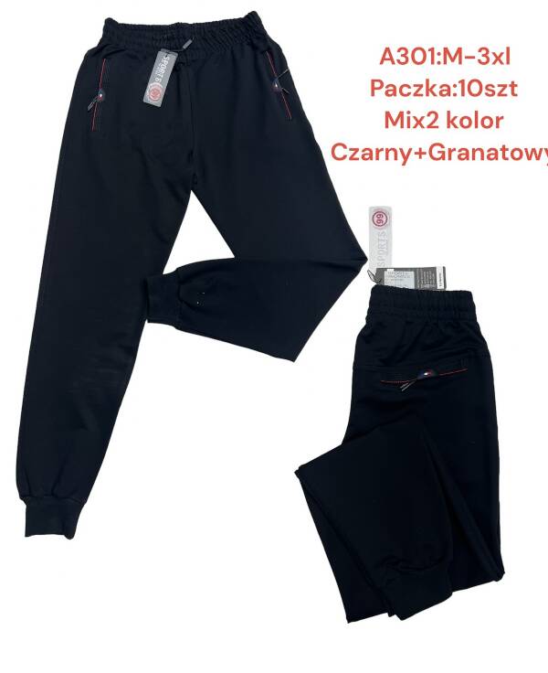 Spodnie dresowe meskie Roz M-3XL, Mix 2 Kolor Paczka 10 szt