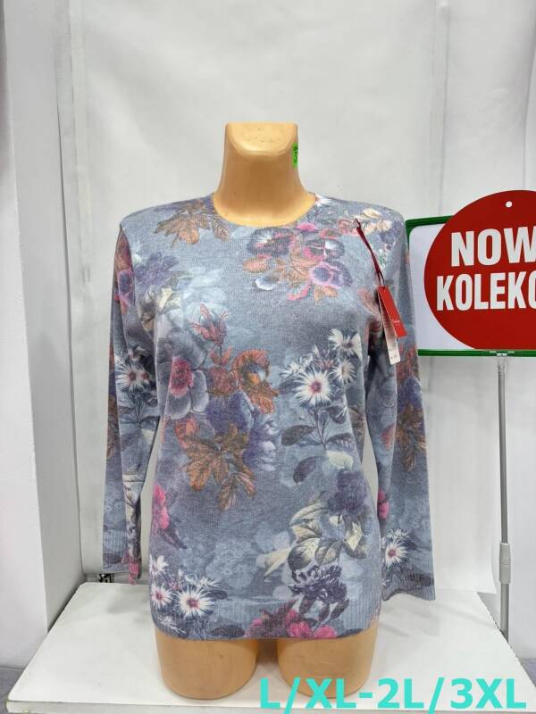 Swetry damskie Roz L/XL-2XL/3XL. 1 Kolor, Paszka 12 szt