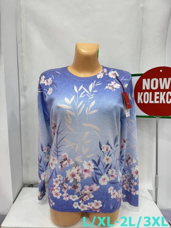 Swetry damskie Roz L/XL-2XL/3XL. 1 Kolor, Paszka 12 szt