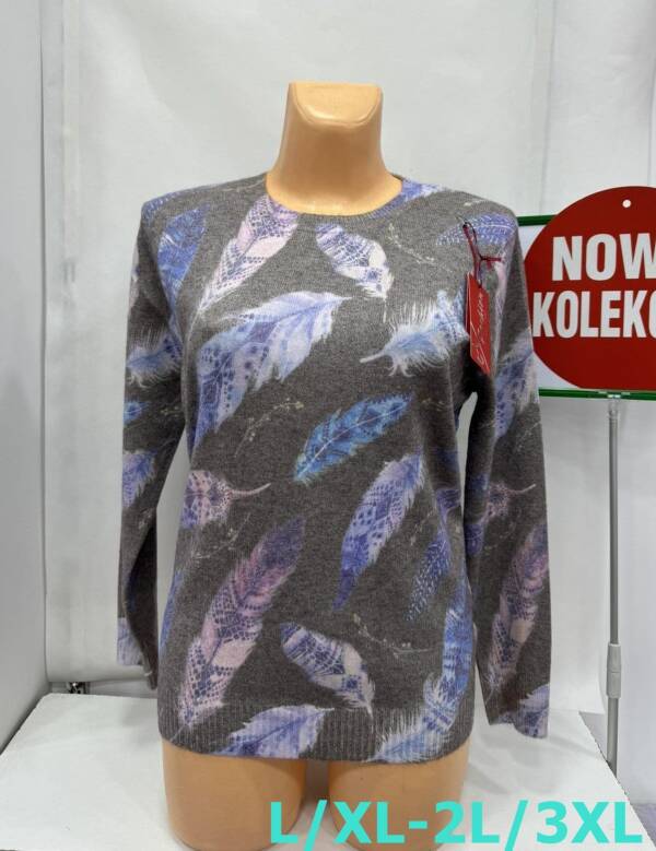 Swetry damskie Roz L/XL-2XL/3XL. 1 Kolor, Paszka 12 szt