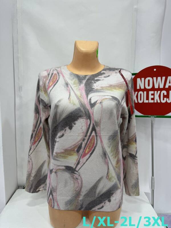 Swetry damskie Roz L/XL-2XL/3XL. 1 Kolor, Paszka 12 szt