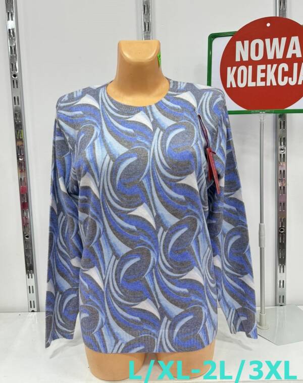 Swetry damskie Roz L/XL-2XL/3XL. 1 Kolor, Paszka 12 szt