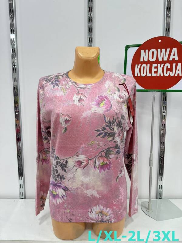 Swetry damskie Roz L/XL-2XL/3XL. 1 Kolor, Paszka 12 szt
