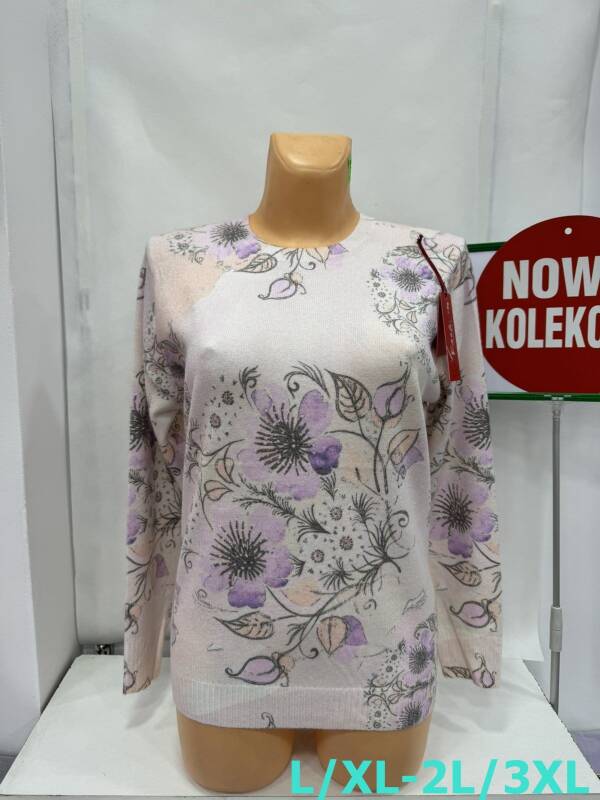Swetry damskie Roz L/XL-2XL/3XL. 1 Kolor, Paszka 12 szt