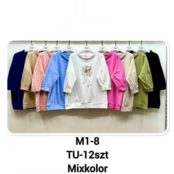 Bluza damska Roz Standard. Mix Kolor, Paszka 12 szt