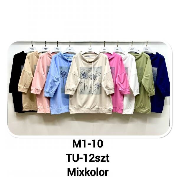 Bluza damska Roz Standard. Mix Kolor, Paszka 12 szt