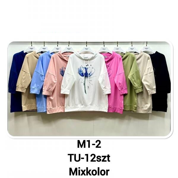 Bluza damska Roz Standard. Mix Kolor, Paszka 12 szt