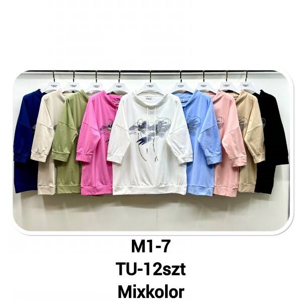 Bluza damska Roz Standard. Mix Kolor, Paszka 12 szt