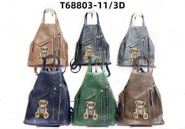 Plecak damskie. Roz Standard. Mix Kolor . Paszka 6 szt