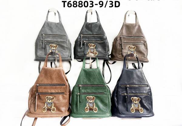 Plecak damskie. Roz Standard. Mix Kolor . Paszka 6 szt