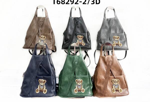 Plecak damskie. Roz Standard. Mix Kolor . Paszka 6 szt