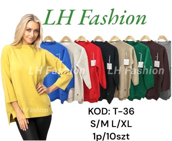 Swetry damskie Roz S/M-L/XL. Mix Kolor, Paszka 10 szt