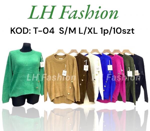 Swetry damskie Roz S/M-L/XL. Mix Kolor, Paszka 10 szt