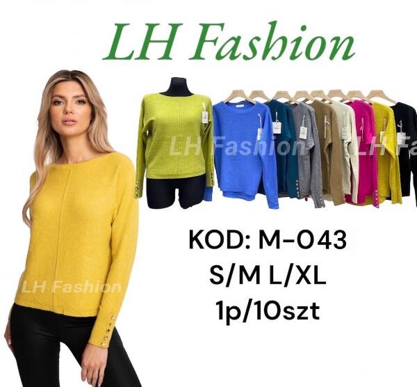Swetry damskie Roz S/M-L/XL. Mix Kolor, Paszka 10 szt