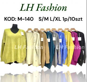 Swetry damskie Roz S/M-L/XL. Mix Kolor, Paszka 10 szt