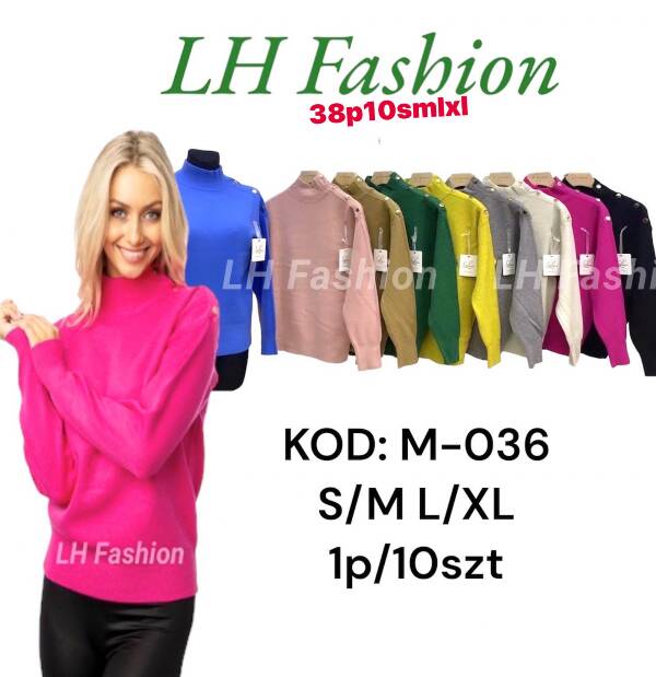 Swetry damskie Roz S/M-L/XL. Mix Kolor, Paszka 10 szt