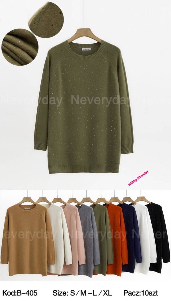 Swetry damskie Roz S/M-L/XL. Mix Kolor, Paszka 10 szt