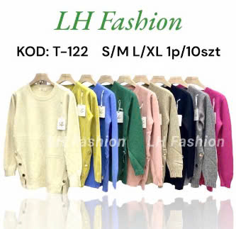 Swetry damskie Roz S/M-L/XL. Mix Kolor, Paszka 10 szt