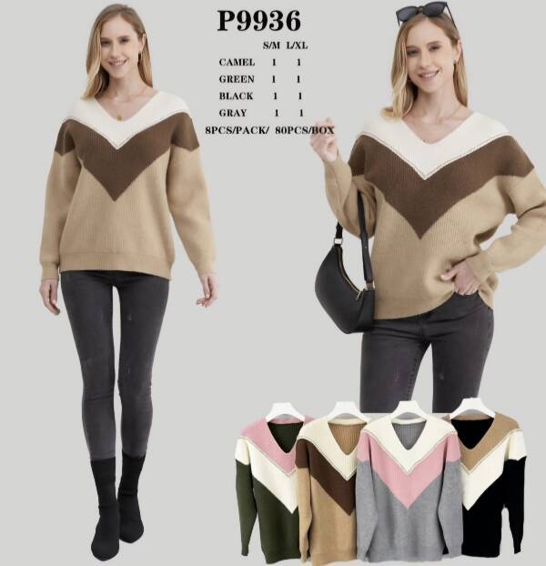 Swetry damskie Roz S/M-L/XL. Mix Kolor, Paszka 8 szt