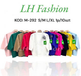 Swetry damskie Roz S/M-L/XL. Mix Kolor, Paszka 10 szt