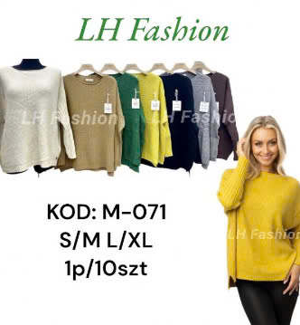 Swetry damskie Roz S/M-L/XL. Mix Kolor, Paszka 10 szt