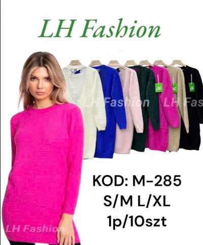 Swetry damskie Roz S/M-L/XL. Mix Kolor, Paszka 10 szt