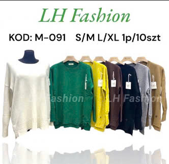 Swetry damskie Roz S/M-L/XL. Mix Kolor, Paszka 10 szt