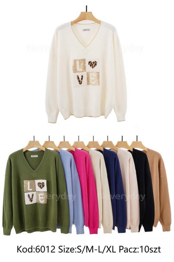 Swetry damskie Roz S/M-L/XL. Mix Kolor, Paszka 10 szt