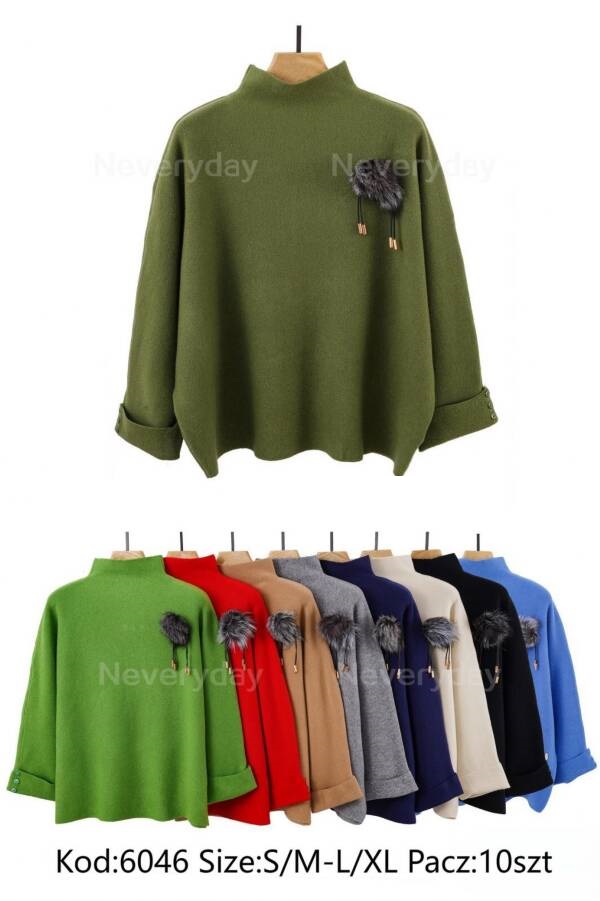 Swetry damskie Roz S/M-L/XL. Mix Kolor, Paszka 10 szt