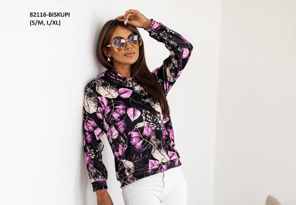 Bluzy damska (Polska produkt) Roz S/M-L/XL Paczka 5 szt /1 Kolor