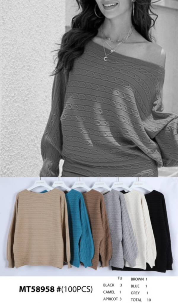 Swetry damskie Roz Standard. Mix Kolor, Paszka 10 szt
