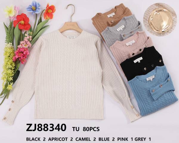 Swetry damskie Roz Standard. Mix Kolor, Paszka 10 szt